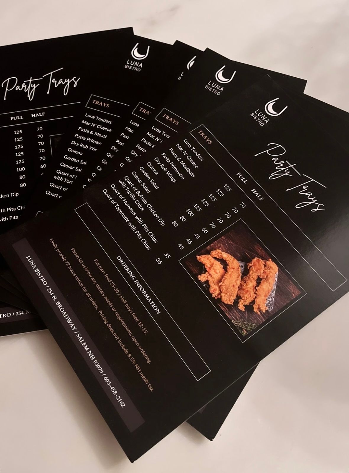 Printed party flyers