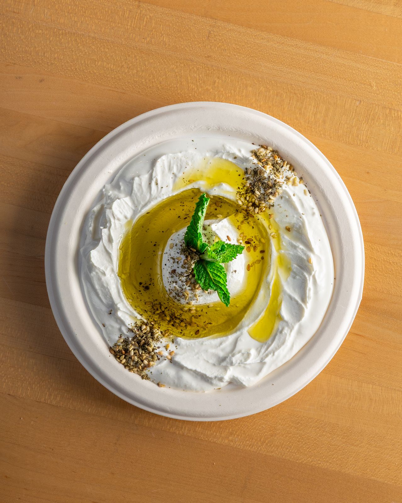 Labneh plate, food photography for Pita Thyme