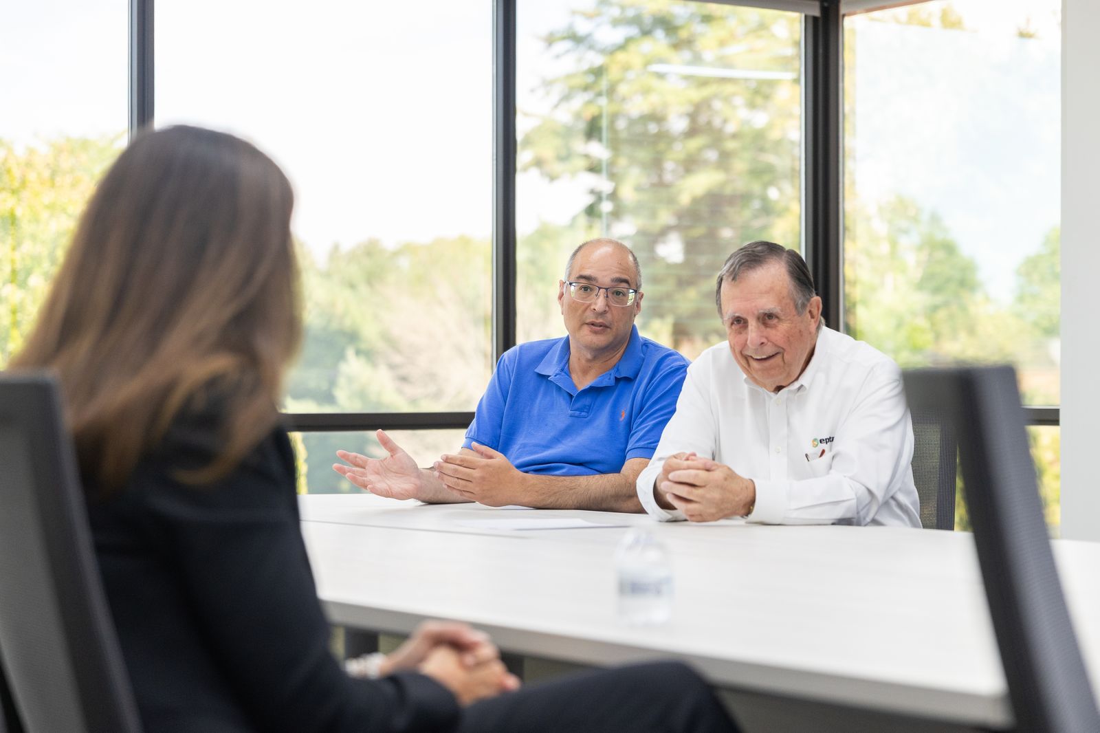 Meeting around a conference table