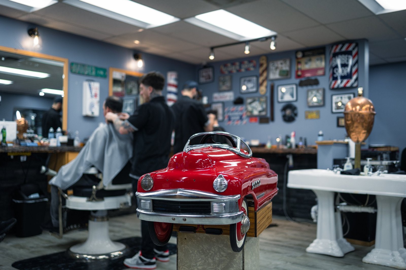 Inside The Classy Edge Barbershop in Pelham, NH