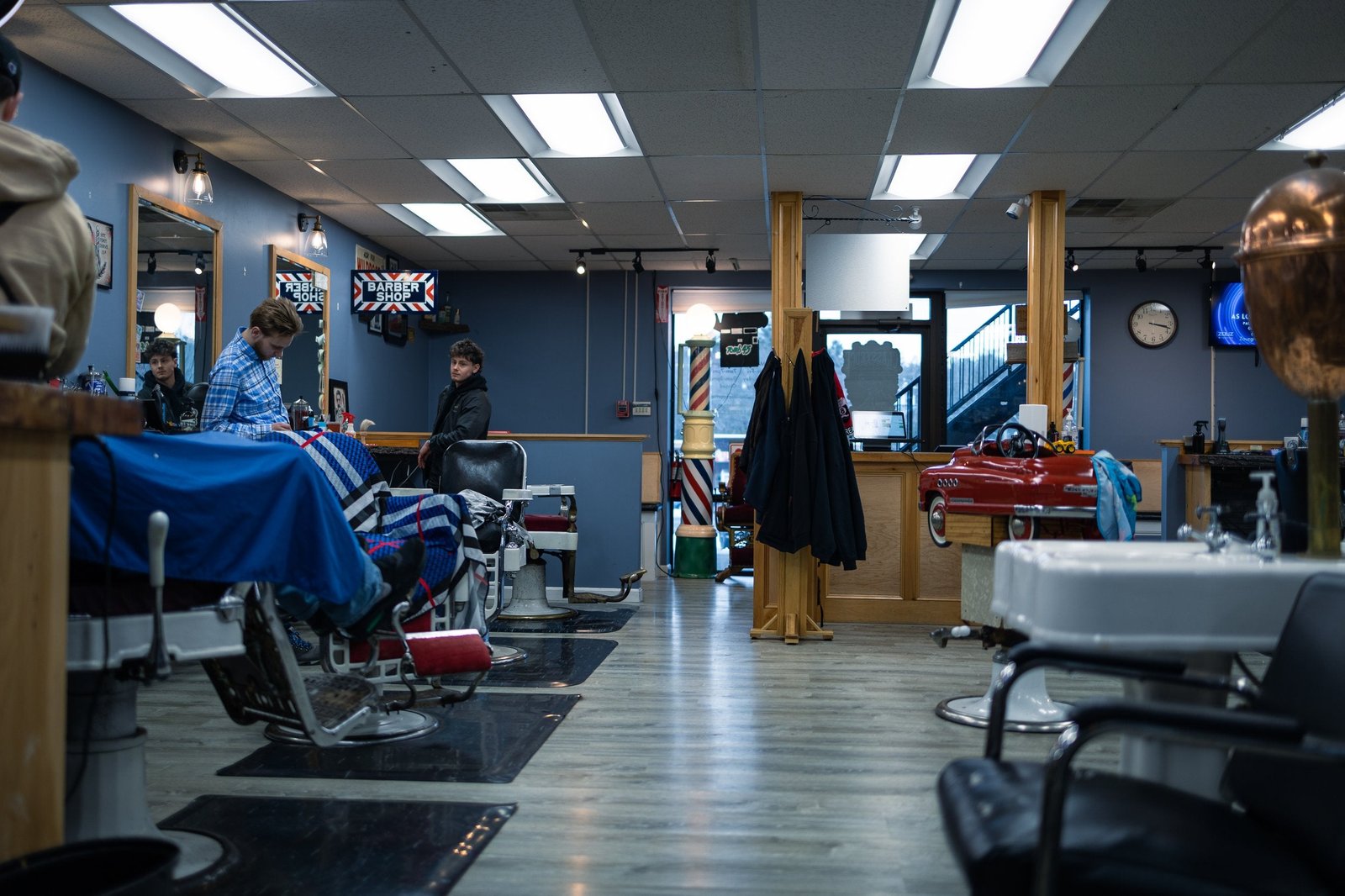 Chairs at The Classy Edge Barbershop