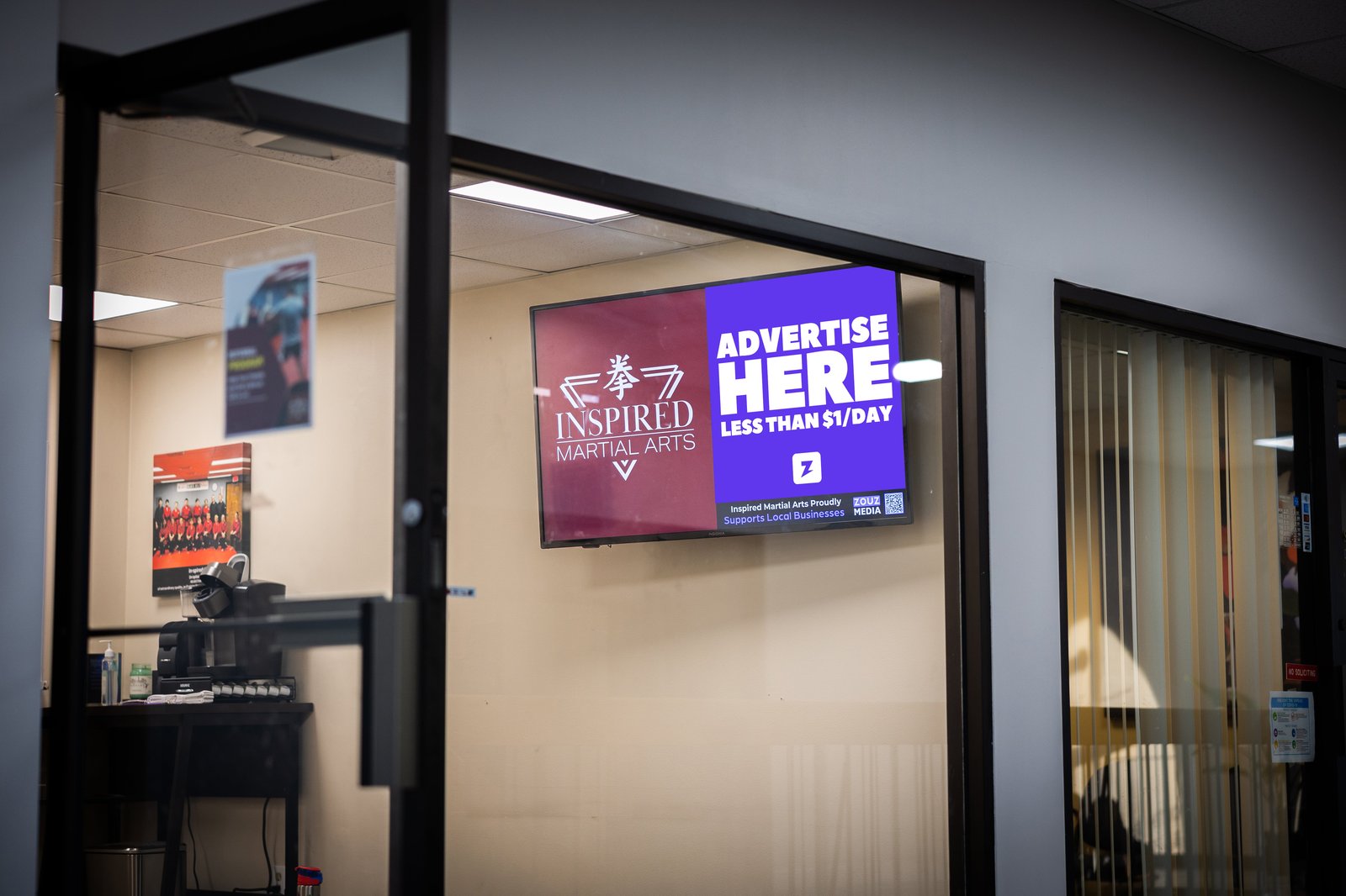Screen at Inspired Martial Arts in Windham