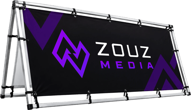 A-Frame Banner Display
