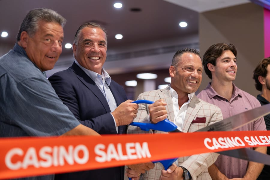 Ribbon cutting at a grand opening