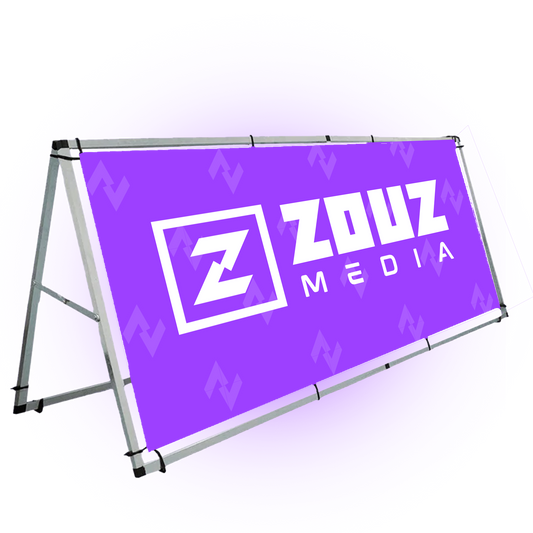 A-Frame Banner Display
